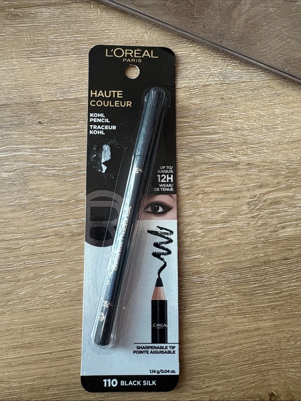 L'Oreal Haute Couleur Kohl Pencil 110 Black Silk - Black Eyeliner